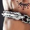 Vintage Dragon Studded Bracelet Men Punk Style Retro Studded Keel Bracelet Hip Hop Bangle Jewelry Gift