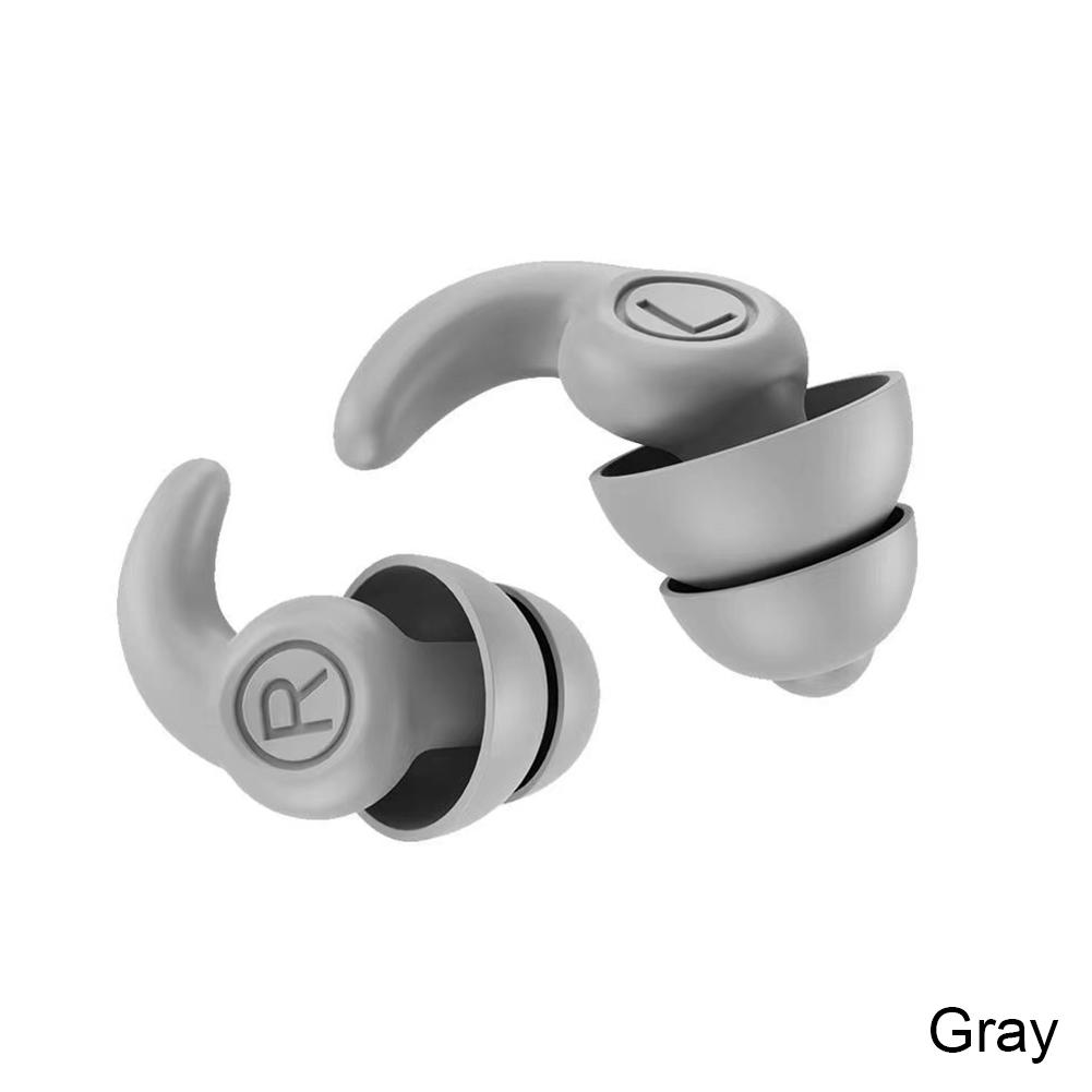 Silicone Sound Insulation Earplugs Soft Noise Reduction Earplug Washable Waterproof Swimming Plugs Anti Snore Sleeping Earplugs