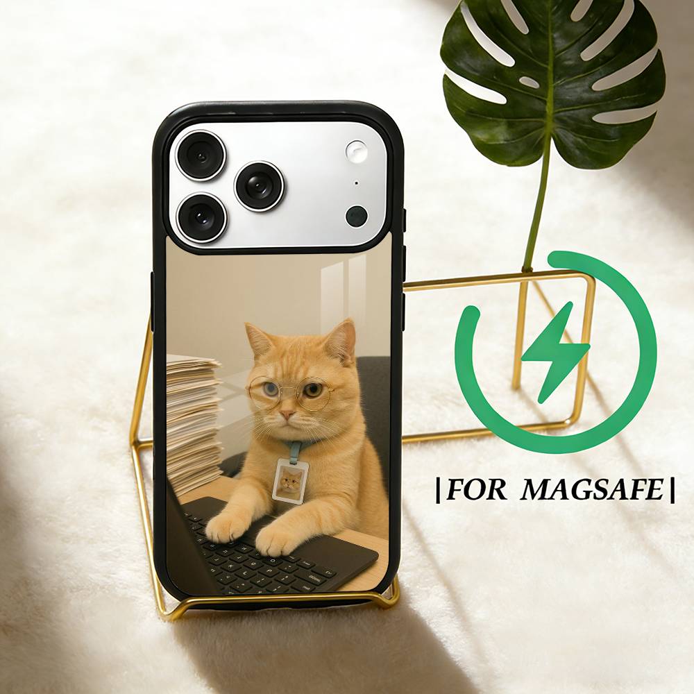 Funny office cats  Phone Case For iPhone 17,16,15,14,13,12,Plus,Pro,Max for Magsafe Magnetic Wireless Charging