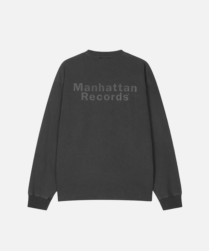 Maenhatanlekojeu Mr M Box Logo Pigment L/S - Charcoal