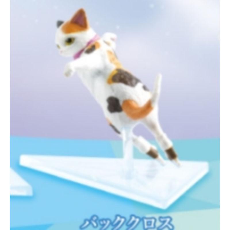 Skating Cat Gashapon Toys Grey Orange Calico Creative Lovely Figure Model Decoration Ornaments Cat Toys