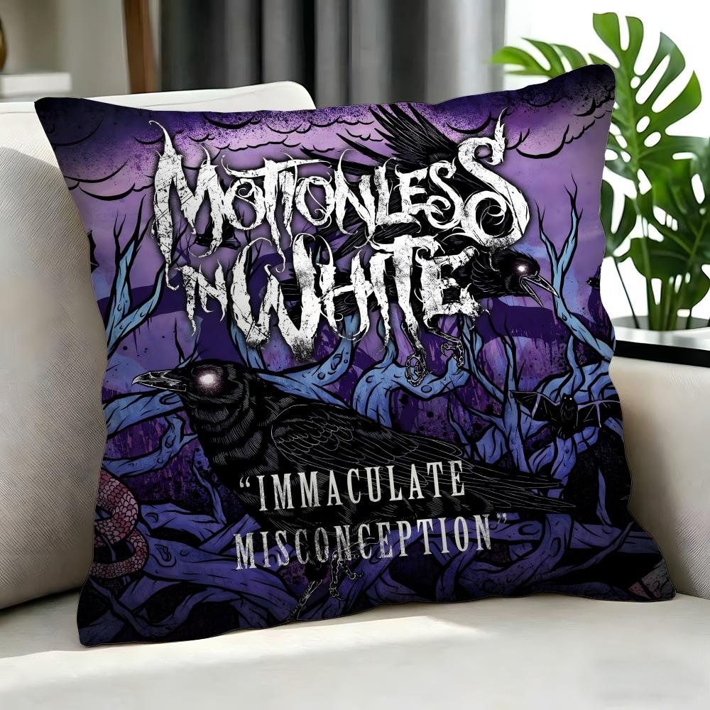 Band MMotionless In White Cushion Cover Cushion Cover Set Pcs x x x Pillowcase Decorative Sofa Home Decor
