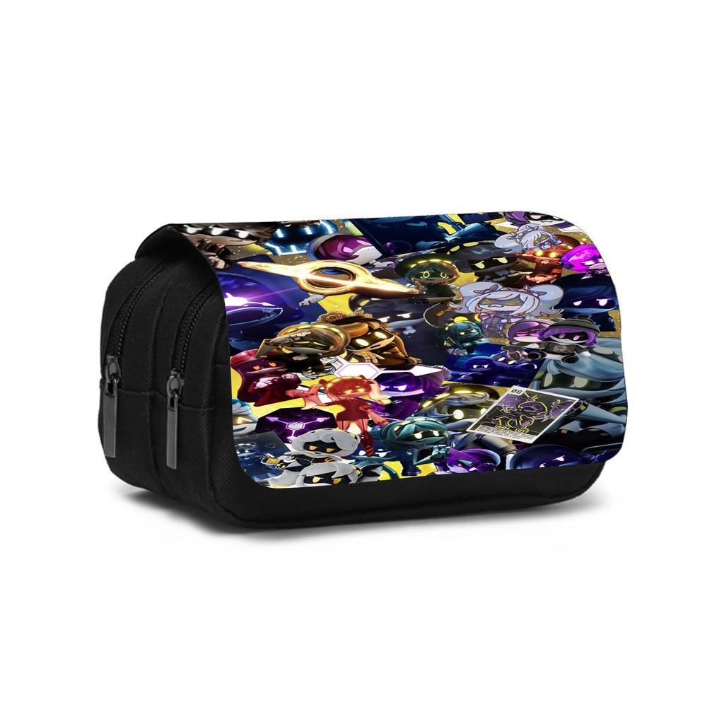 Murder Drones Double Layered Pencil Case Large Capacity Stationery Organizer Bag for Boy Girls and Students Pen Bag Best Gift