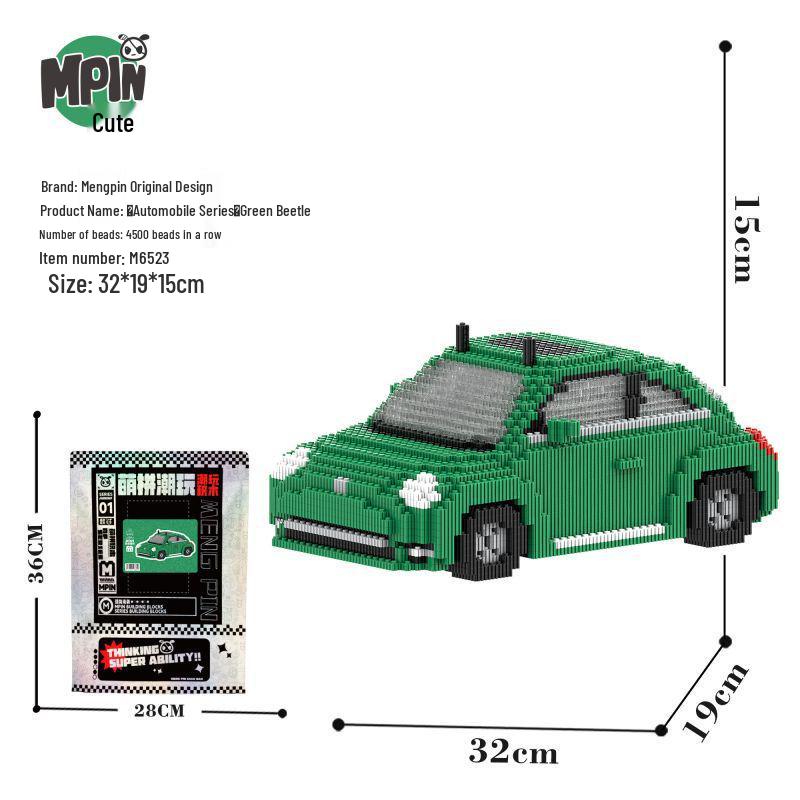 

Серия автомобилей Mengpin: Белый Мини-автомобиль, Белый TT, Розовый Кабриолет, Зеленый Жук