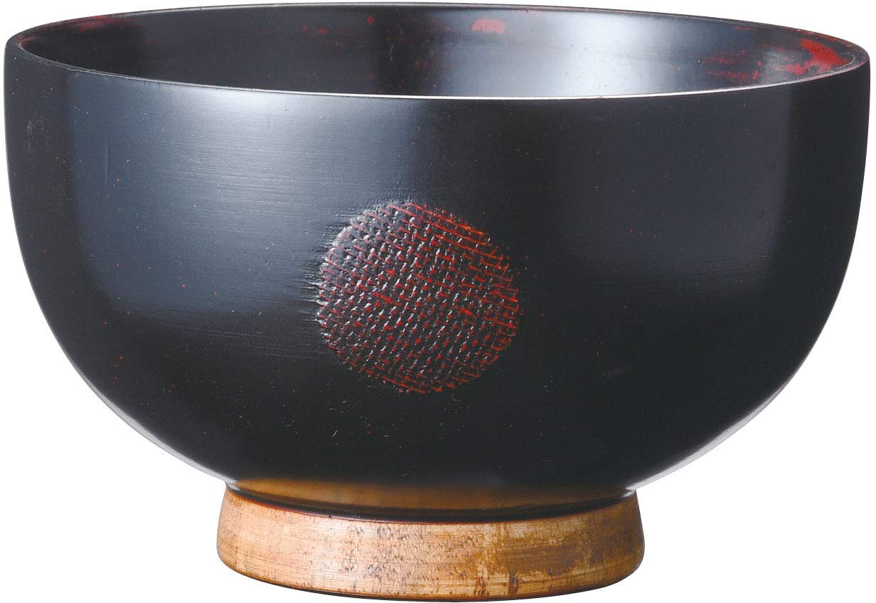 Ase Shinzo Shoten Soup Handy x x Bowl, Bowl, Bowl, Akebono, 11.5 11.5 6.8 cm, Wooden, R04-10