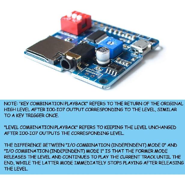 KOOBOOK 2Pcs Voice Playback Module MP3 Trigger Player Board SD/TF Card for Arduino