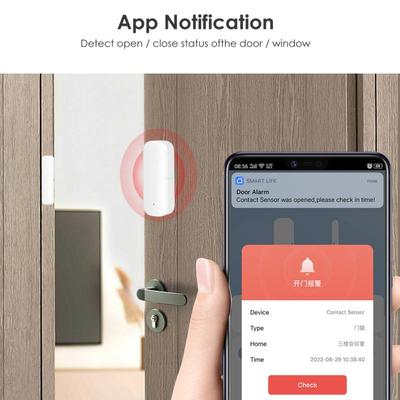 Aubess Tuya WiFi chytrý senzor dveří chytrý domov detektory otevřených/zavřených dveří okenní senzor SmartLife funguje s Google Home Alexa