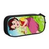 Kawaii Anime Heidi Girl Of The Alps Comic Cartoon Pencil Case for Boys Girls Large Storage Pen Box Bag Stationery