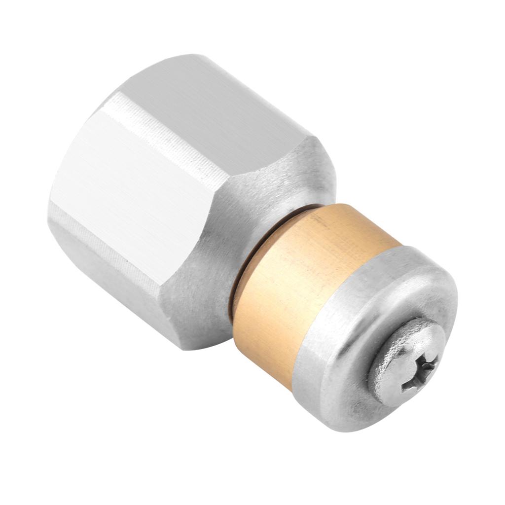 Stainless Steel SS304 Pressure Sewer Cleaning Pipe Drain Washing Rotary Nozzle 3 8BSP Female