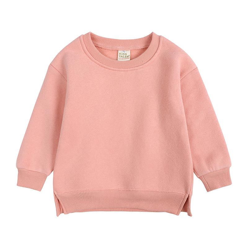 2026 Winter Autumn Hoodies Pullovers Kids Boys Girls Clothes Korean Baby Thicken Fleece Sweatshirt Children's Clothing 6M-7T
