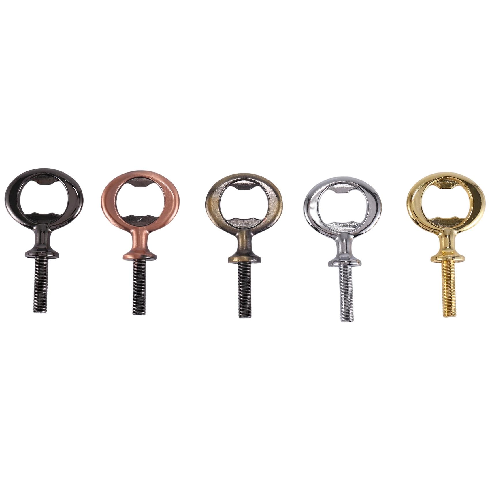 New 20Pcs Metal Bottle Opener Blanks Stainless Steel Bottle Opener Inserts Kit Threaded Beer Opener Hardware,5 Colors China Mainland