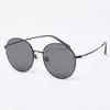 Aloeyewear [Air Titanium] AL2502 0909M Air Titanium Round Black Sunglasses