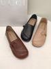 Leather Soft-soled Mother Shoes Sandals Leap Month Comfort Middle-aged and Elderly Single Shoes Hollow Comfort Not Tired Feet 2025 Summer
