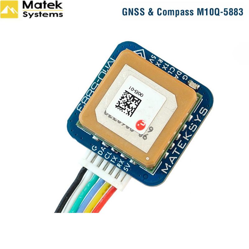 MATEK Mateksys GNSS ve Pusula M10Q-5883 72 Kanallı GPS Modülü Manyetik Pusula QMC5883L FPV Freestyle Uzun Menzilli Drone'lar için