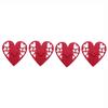 4 PCS Valentine's Day Love Cutlery Bag Set Fork Knife Bag Tableware Holder Bags Perfect for Couples and Special Dinners