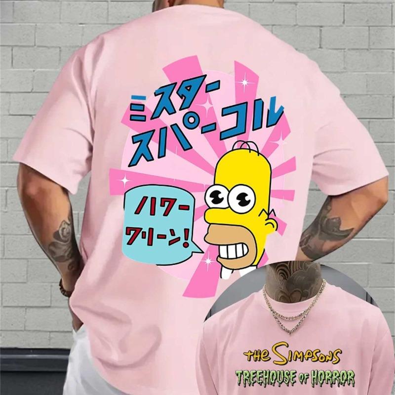 Nieuw gepersonaliseerd cartoon konijn T-shirt voor heren met streetstyle korte mouwen en sneldrogende stof comfortabel