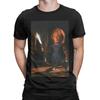 Men Chucky With Knife T Shirt Horror Movie Cotton Clothes Funny Short Sleeve Round Collar Tee Shirt Plus Size T-Shirt