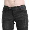 Mens Motorcycle Riding Pants With Silicone Protective Pads Stretchable Slim Fit Biker Jeans Use