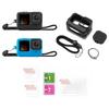 Silicone Case for GoPro Hero12 11 10 Black Tempered Glass Screen Protector Protective Film Lens Cap Cover for GoPro9 Accessories