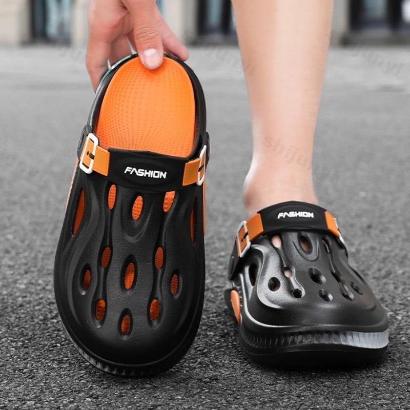 Summer Men's Slippers 2025 New Anti-Slip Sports Leisure Beach Slippers Comfortable EVA Clogs Outdoor Garden Slippers