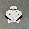 Herren Stickerei Buchstabe Farbblock Kapuzenpullover Fleece gefüttert Lässiges Oberteil Winter