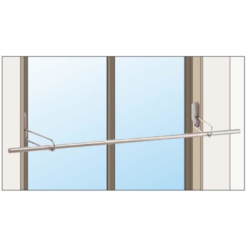 Kawaguchi Giken Indoor Clothes Drying Rack, Hosclean MDL-W, White, 1 Pair (Left and Right)