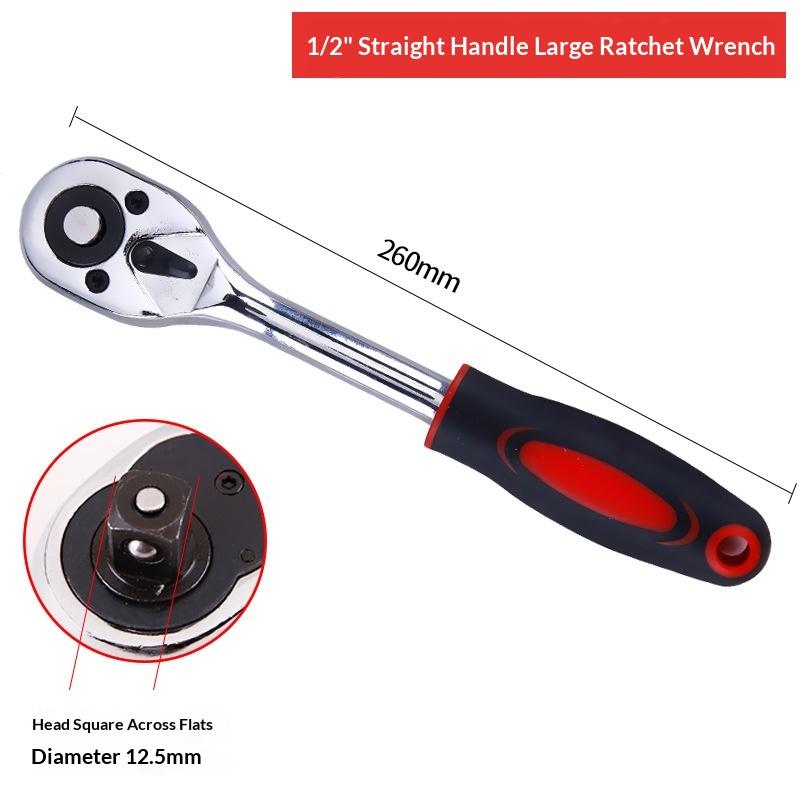 1/4 3/8 1/2 Inch Ratchet Wrench 24 Tooth Drive Ratchet Socket Wrench Tool Multifunction Diy Hand Tool Ratchet Handle Wrench