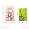 Tom and Jerry Long Rope Canvas Pass Case, IC Card Case, Pass Card Holder, Meal Card Holder, Bus Card Holder, Campus Access Card Holder, Commuter Pass