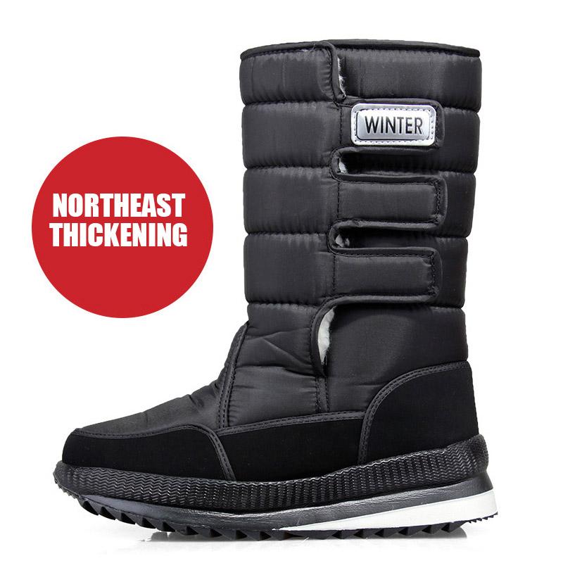 Men Boots  Winter Shoes For Men Warm Snow Boots Mid-calf Men Warm Shoes Thick Plush Winter Boots For Men Women Cotton Shoes