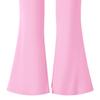 8-12 Years Girls' Solid Color T-shirt and Flare Pants Set Casual Clothes