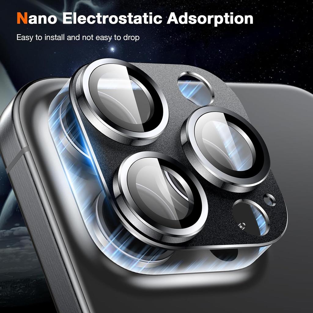 9H Kameraobjektivschutz aus gehärtetem Glas für iPhone 15 Pro Max 14 Plus 13 Mini 12 11 iPhone 15 15 Plus 14 Plus Schutz Aluminiumabdeckung Telefonzubehör