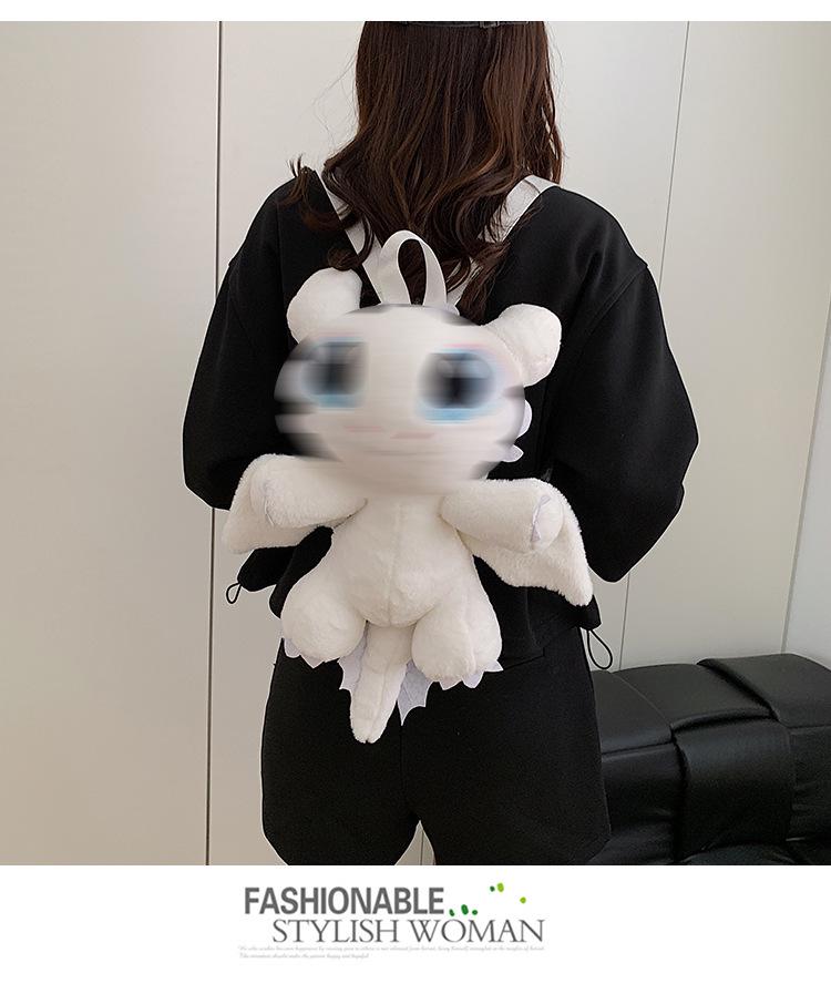 Zaino Peluche e Borsa a Tracolla Toothless - Come Allenare un Drago - Regalo Genitore-Figlio