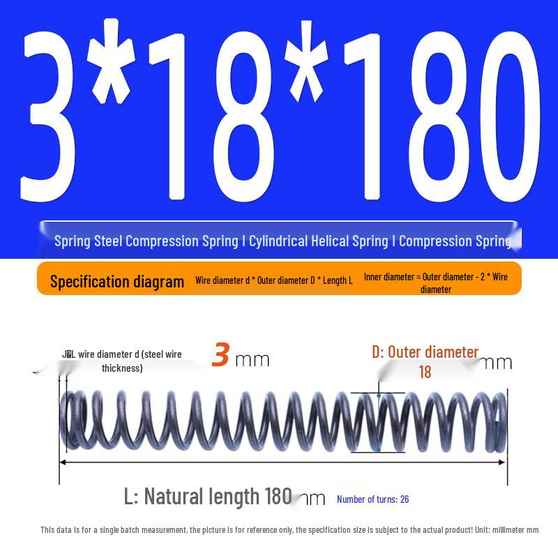 Compression Spring Y-Type Shock Absorbing Coil 3*16/17/18/19/20