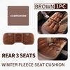 Car Flannel Seat Pad Front Rear Seats Cushion Winter Warm Mat For Jeep Wrangler-JK Liberty JL Cherokee Patriot Commander ALU1