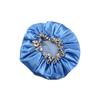 Shower Cap Waterproof Reusable Double Layers Elastic Shower Hat for Bathroom