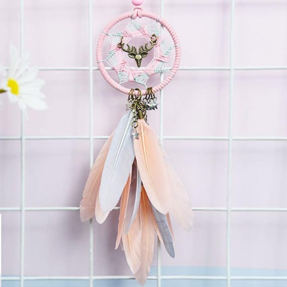 Handmade Dreamcatcher Car Pendant Adornment Macrame Wall Hanging Car Hanging Ornament  Gifts