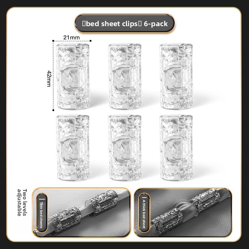 

6Pcs/set Bed Sheet holder Plastic non-slip quilt clip quilt cover fixed buckle needle-free mattress clip