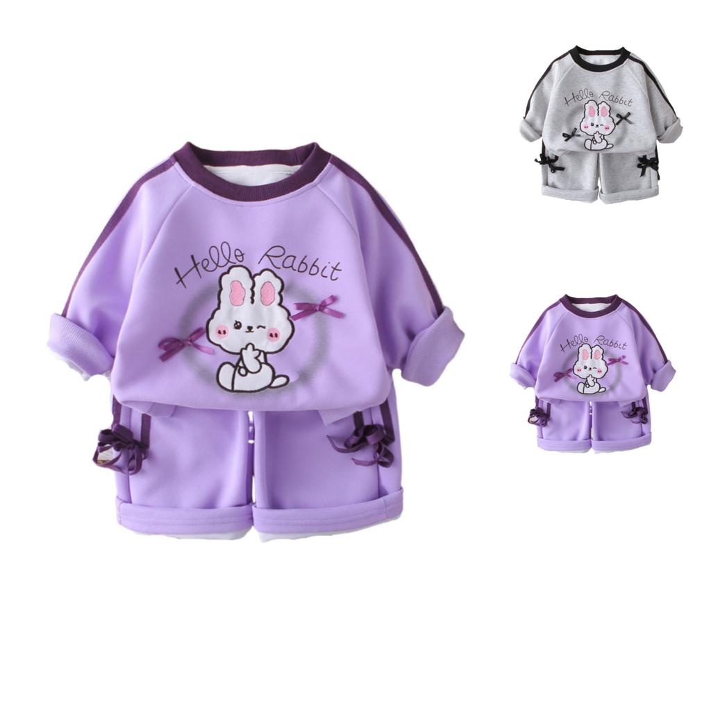 Kids Casual Long-Sleeve Set, Comfortable Daily Wear Outfits