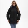 Hooded fashion trend women's thickened warm mountaineering windproof waterproof fluffy lightweight comfortable long-sleeved cotton down jacket