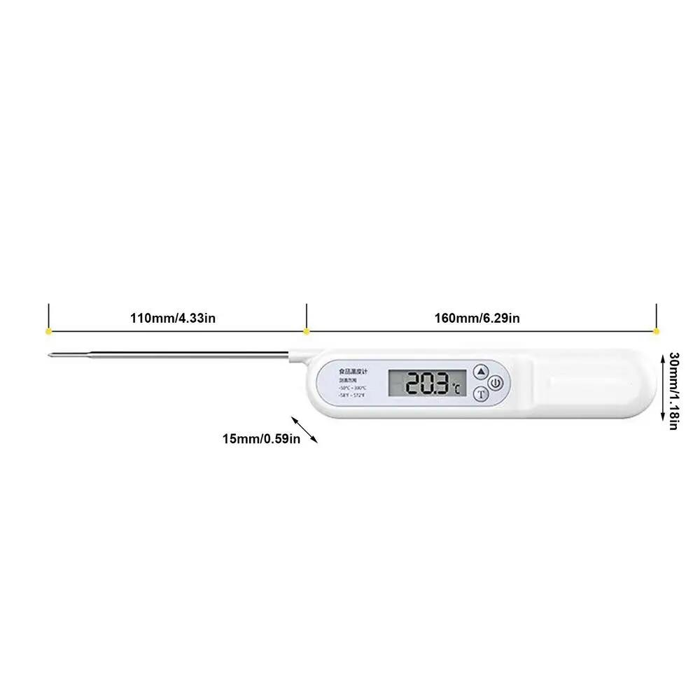 Foldable Digital  Food Thermometer High Accuracy Barbecue Thermometer  Baking