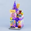 LOZ 1649 City Street Halloween Wizard Hat Magisk Butik Butik Arkitektur DIY Mini Blocks Tegelstenar Byggnadsleksak ingen låda