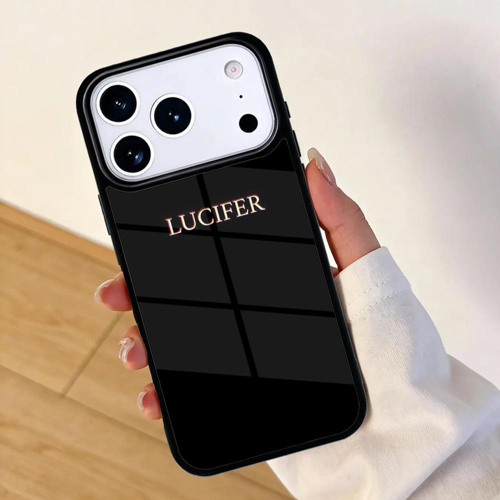 Amerikaanse TV Lucifer Mobiele Telefoonhoesje voor IPhone 17 AIR 16pro Max 15 14 13 12 11 Bumperhoes