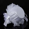 Romantic Petals Storage Satin Flower Girl Basket Bowknots Decor White for Wedding Ceremony Party Decorations 5 Style