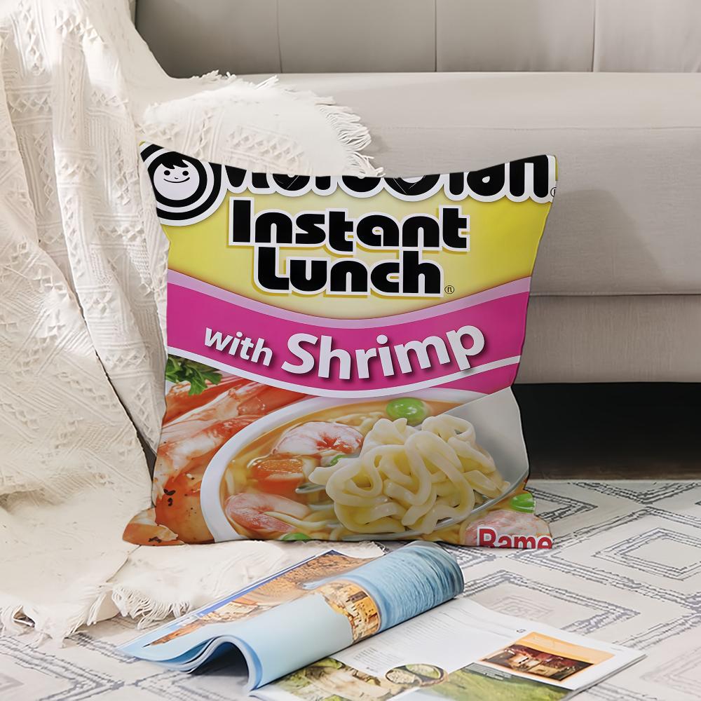 Fashion Print M-Marucha R-Ramen Pillow Case Office Cushions Suitable For Sofa Car Bedroom Decorative Cushion Cover