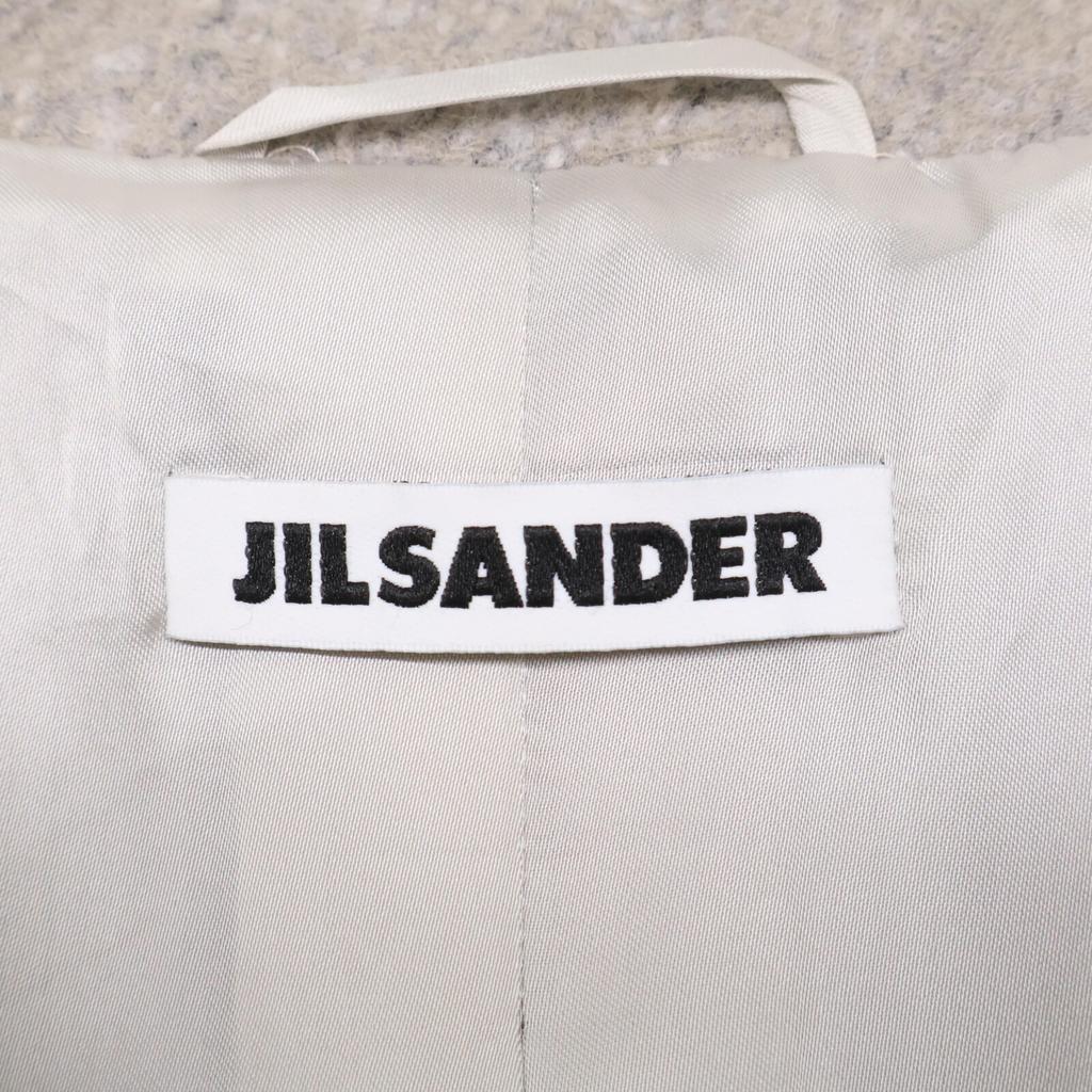 Jil Sander Grey 09AW Wool Alpaca Single Coat Coat 38 grayUsed