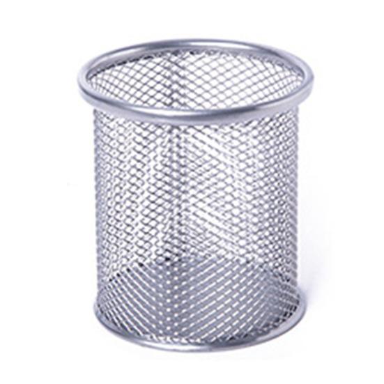 Porta-Lápis Potes de Metal Telado para Canetas Lápis Pincéis Recipiente de Armazenamento Organizador de Mesa de Escritório