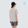 Askin Women's Lettering Short-Sleeved T-shirt Sand Beige (S25MWFTS85)