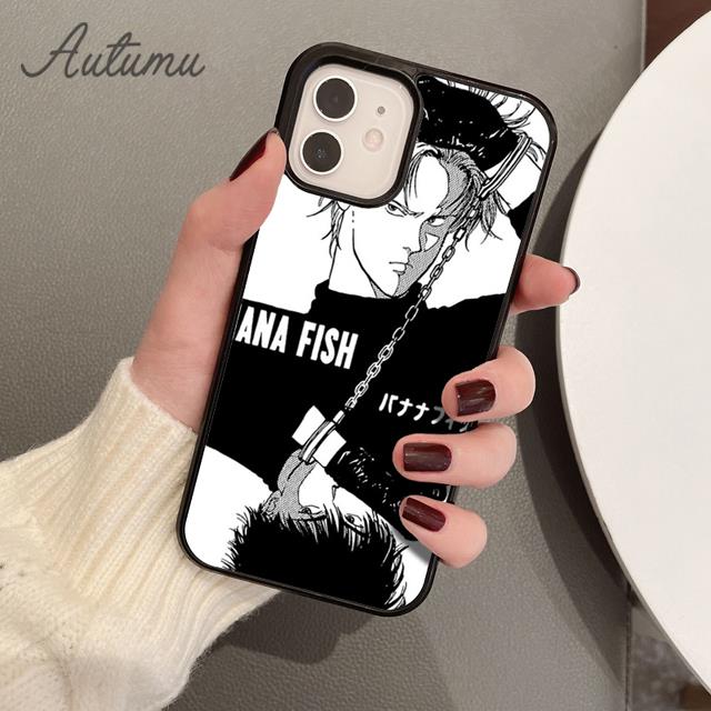 Banana Fish Phone Case for iPhone 11 12 13 14 Pro Max Mini X XR XS SE 2020 5 6S 7 8 Plus Samsung Galaxy S21 S22 Cover Shell