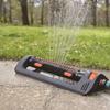 Zwenksproeier met Verzwaarde Voet, Verstelbare Hoek Sproeier met 19 Anti-Kalk Nozzles, 3600 m² Bereik Tuinirrigatiesysteem
