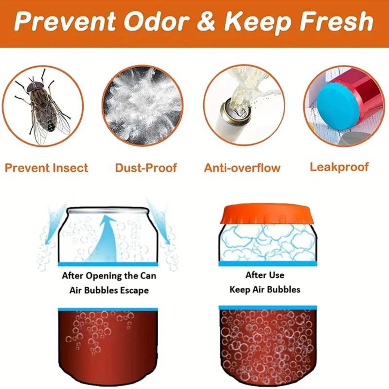 Silicone Can Lids: Leak-Proof Seals for Soda, Beer & Cola Cans